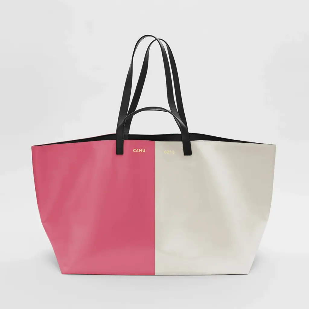 CAHU - The Pratique Light Grey / Light Pink Noire Large