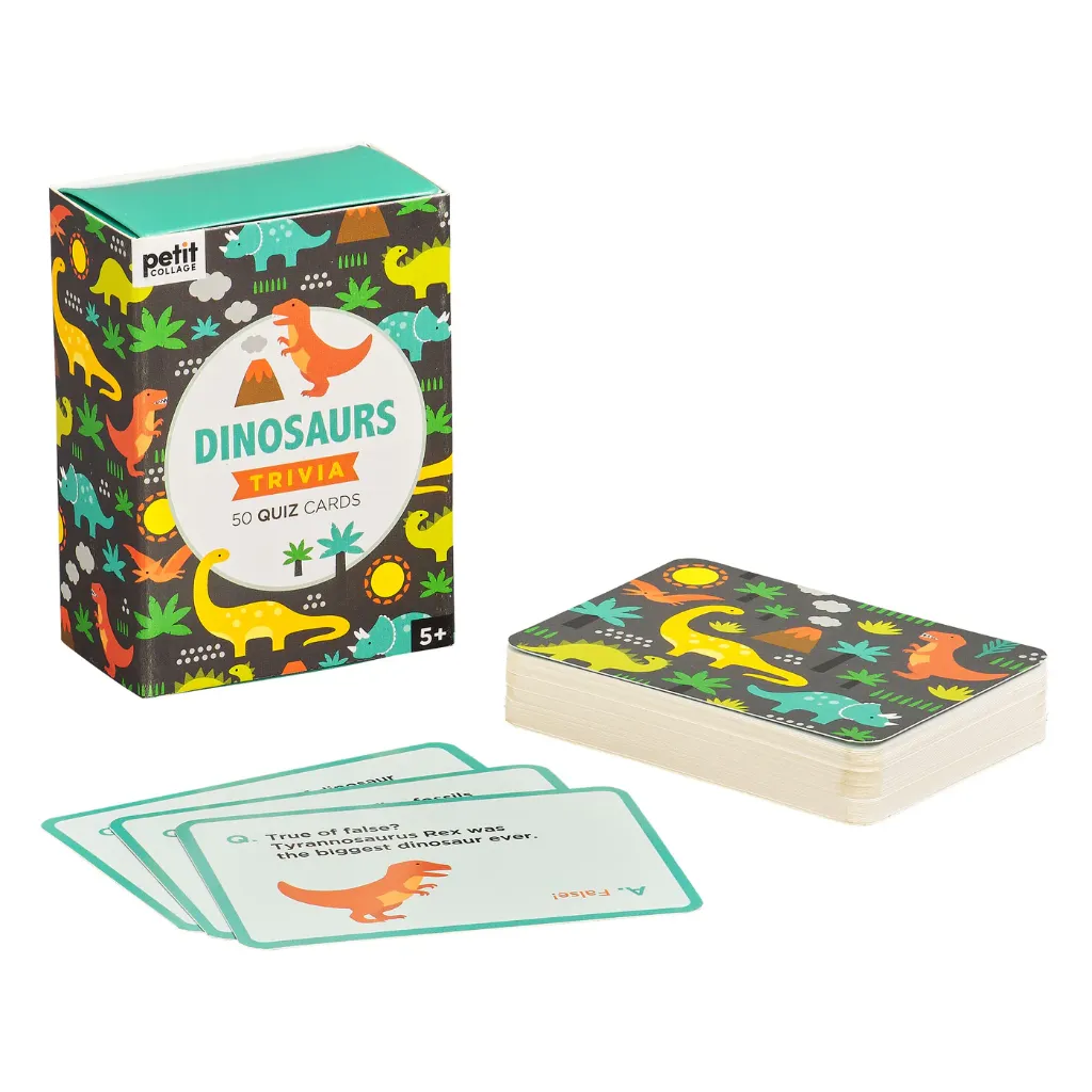 Dinosaurs Trivia Quiz Cards - Petit Collage