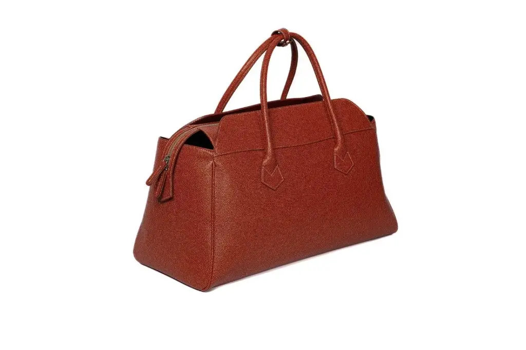 Duffle Travel bag LEATHER BURNT ORANGE - BIDINIS BAGS