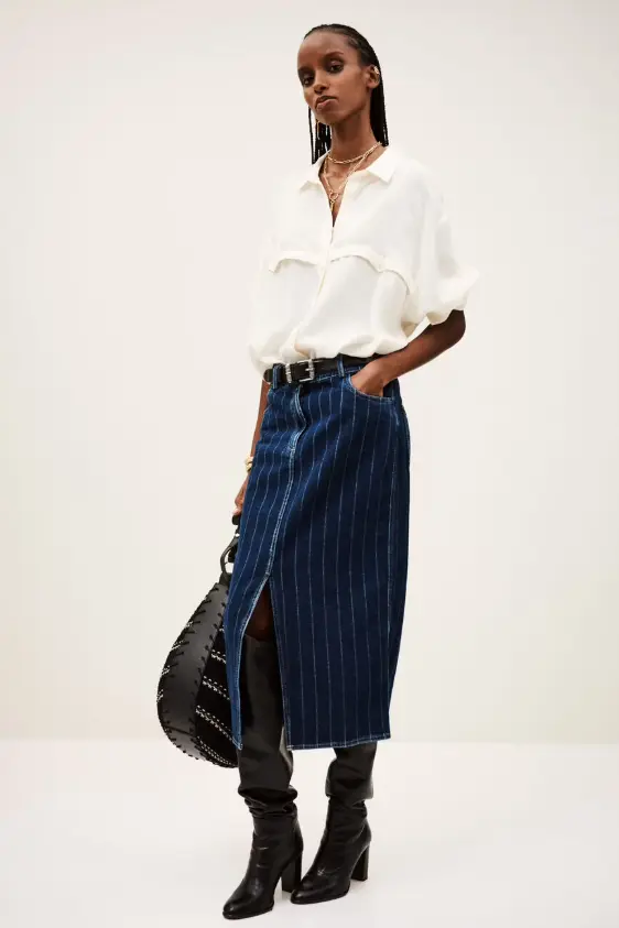 BA&SH - ROMY Mid-Lenght Skirt