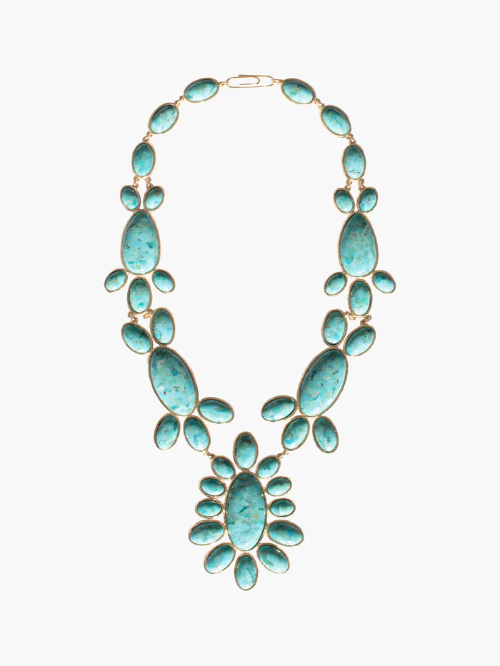 [CHKSA02 MG] AURELIE BIDERMANN - Sautoir Cherokee Turquoise