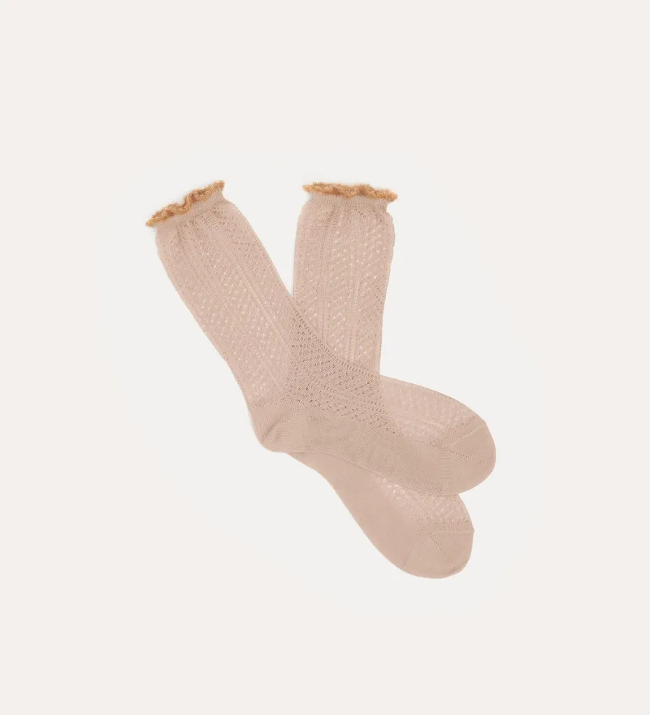 [#14203_my socks] FORTE FORTE - openwork socks