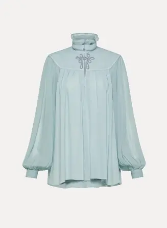 FORTE FORTE - viscose crepe de chine bohemian shirt