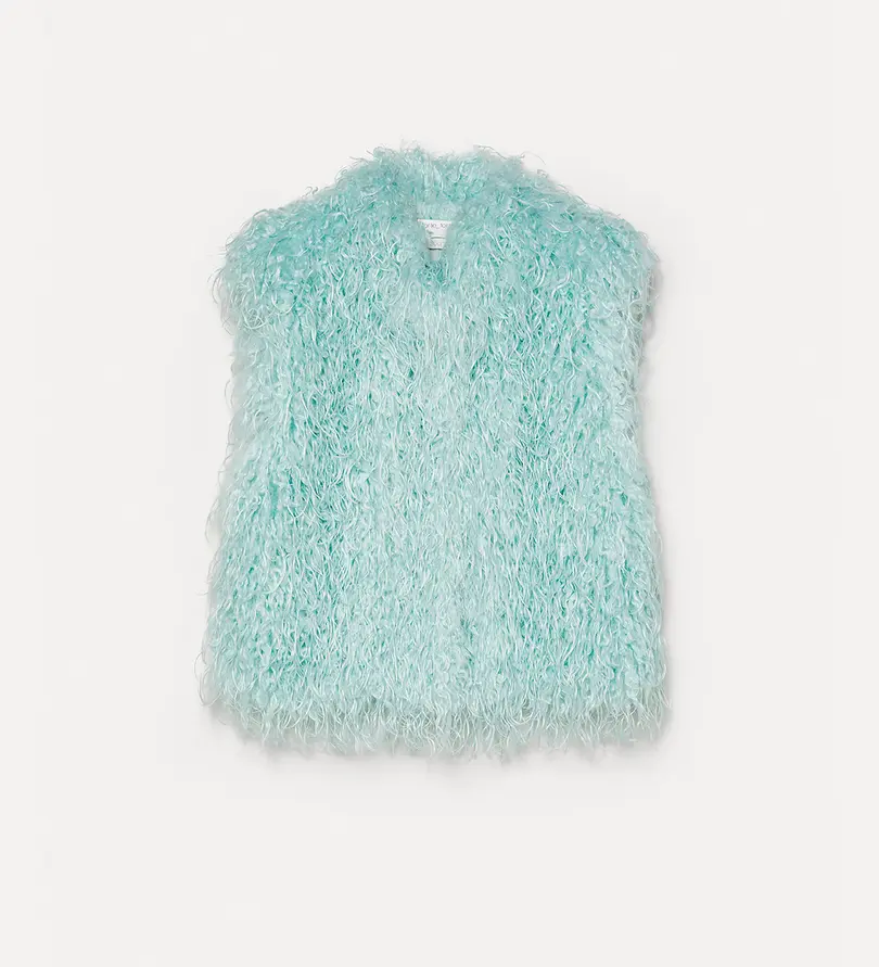 FORTE FORTE - faux–fur vest nuage