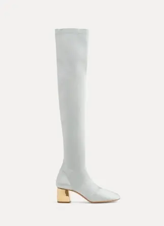 [#14231_my shoes] FORTE FORTE - high satin boots (38)