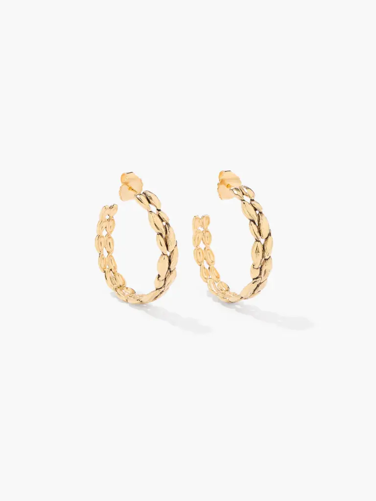 [FW25BO05 MG] AURELIE BIDERMANN - Difenda hoop earrings