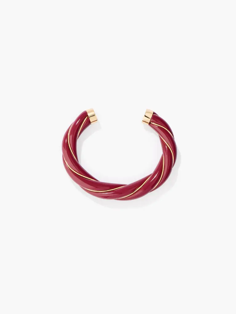 AURELIE BIDERMANN - Diana burgundy bangle