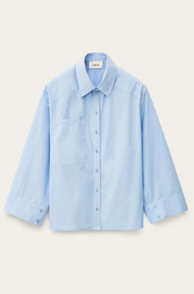 BA&SH - ADAM Oversize Shirt Blue