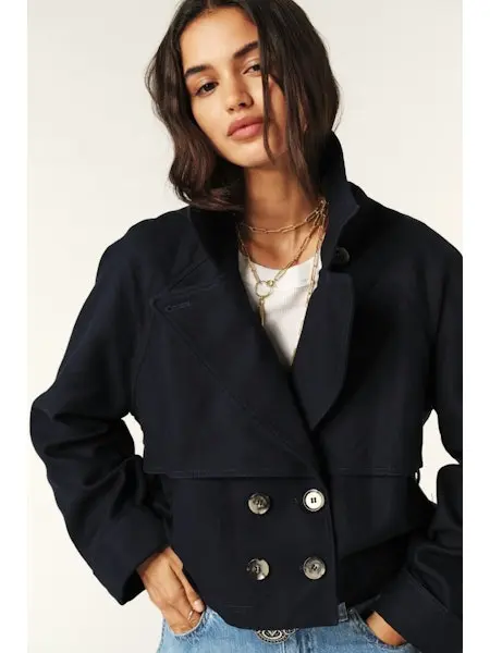 BA&SH - LONNIE Vest Navy