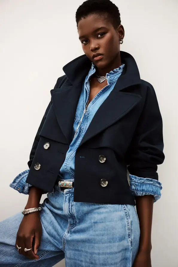 BA&SH - LONNIE Vest Navy