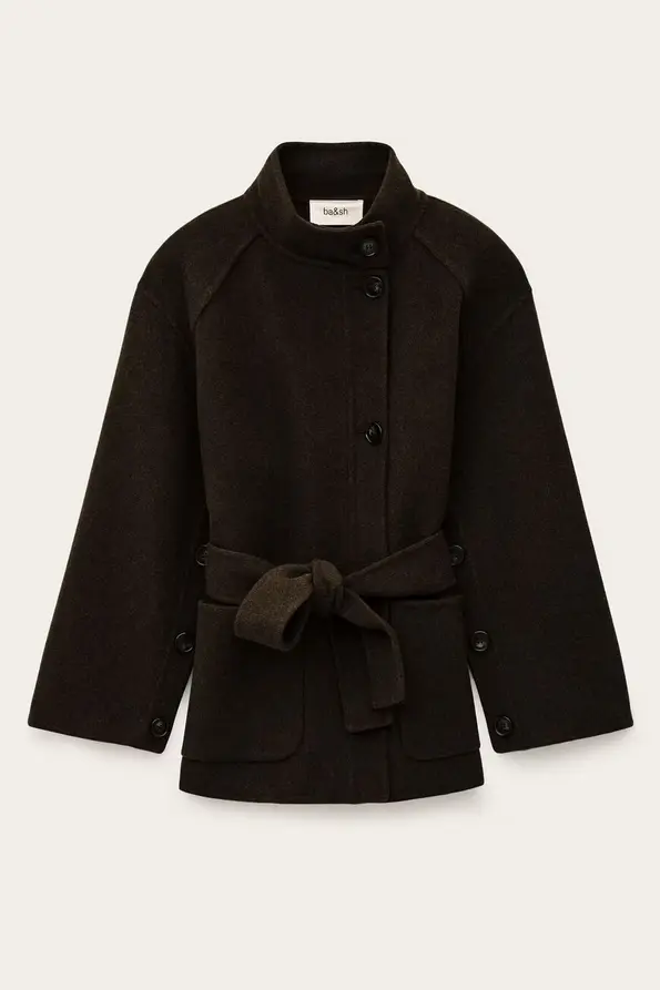  BA&SH - LOURTHNEY short belted coat (1)