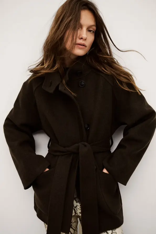  BA&SH - LOURTHNEY short belted coat