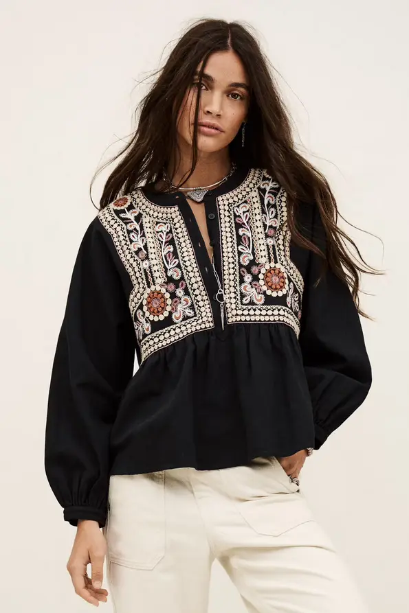 BA&SH - ALEC Top Charcoal