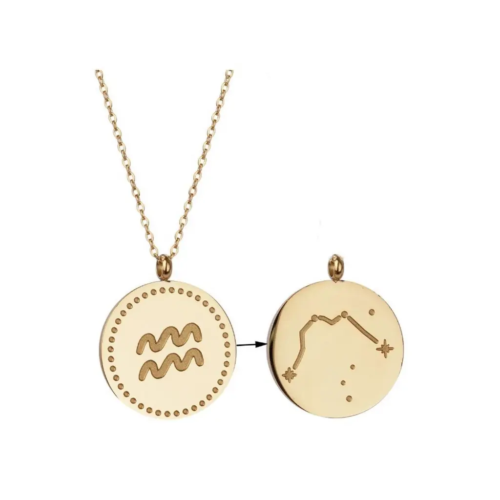 [75422] Necklace Astrological sign Aquarius