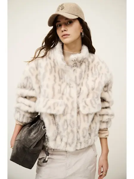 BA&SH - SAROS faux fur jacket
