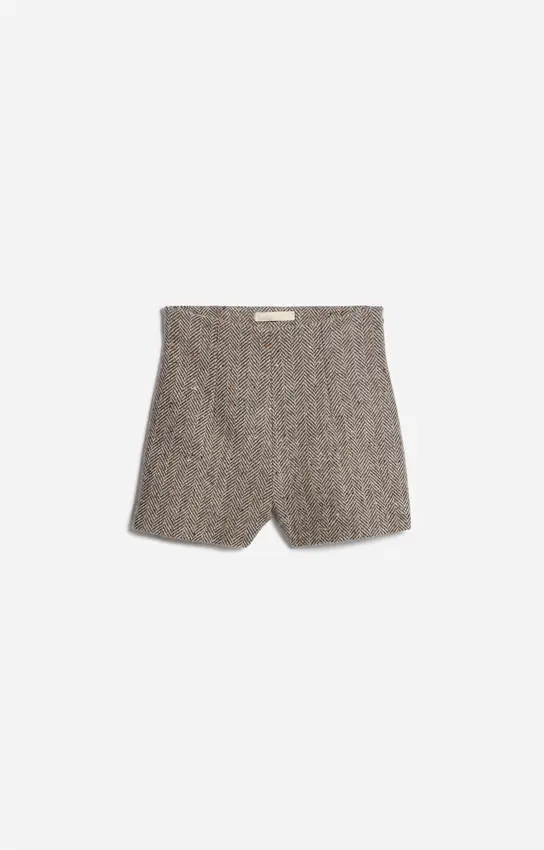 [25H 5HVA33-V05203] VANESSA BRUNO - HUCHET Shorts Virgin Wool Blend (36)