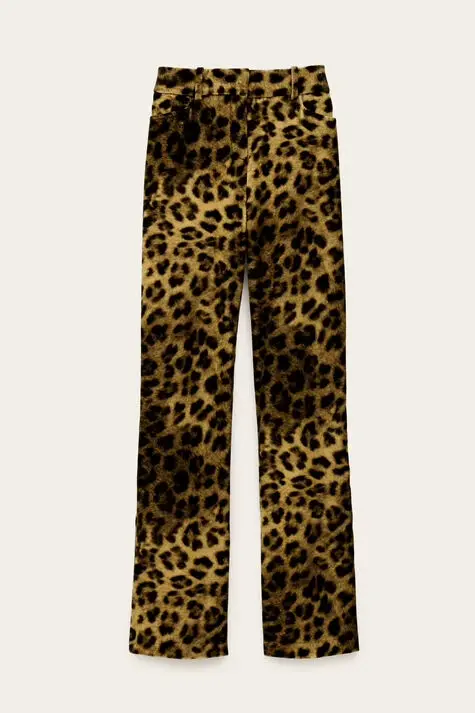 [1H25BREN] BA&SH - Brent animalier print Trousers (36)