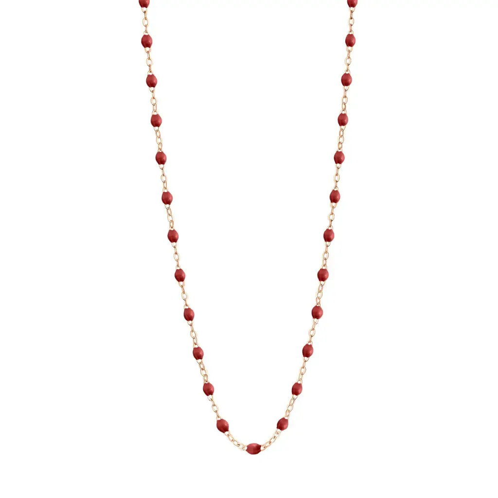 BURGUNDY Necklace 45cm Classic Gigi, 18ct Rose Gold - GIGI CLOZEAU