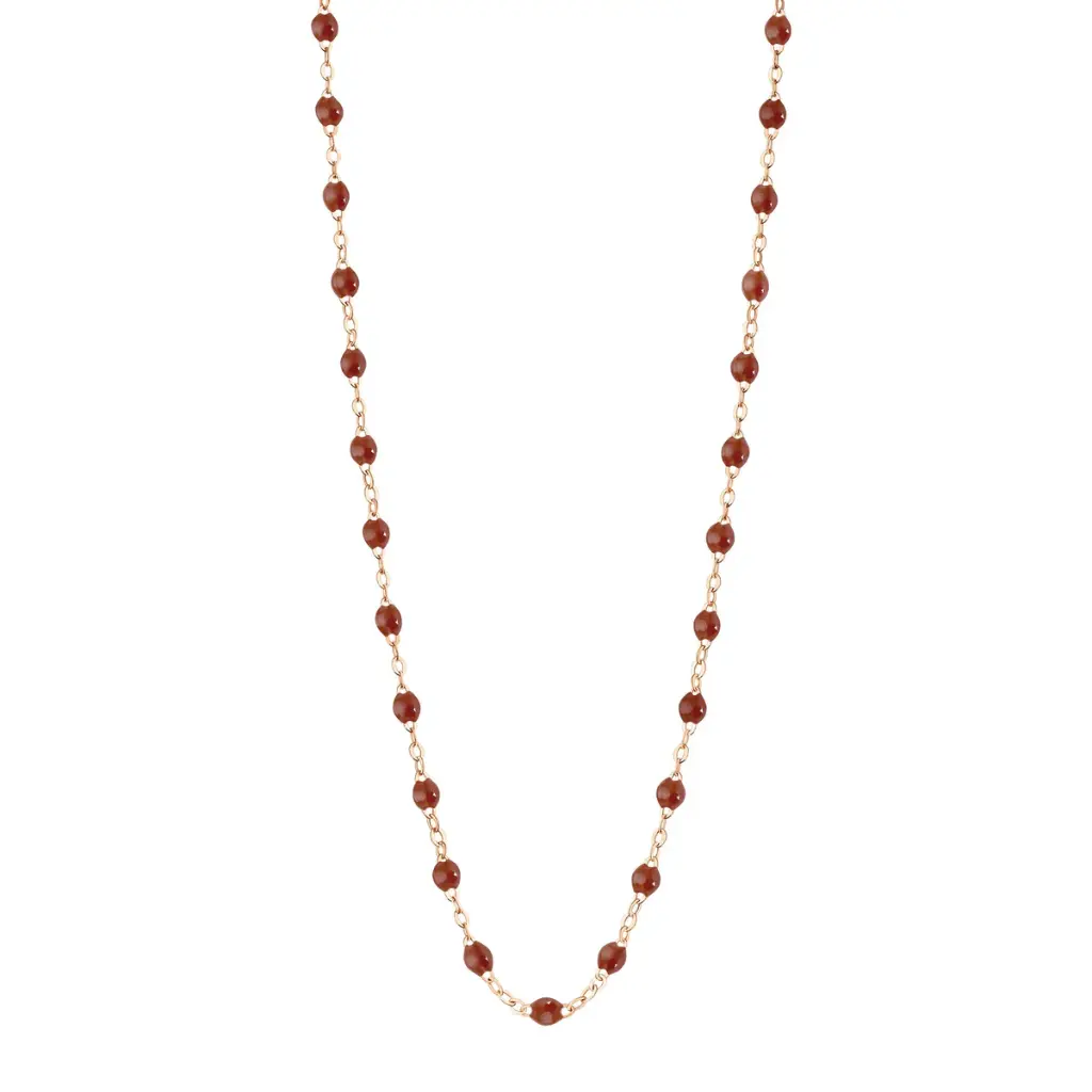 [B1GI001R6742XX] MOKA Necklace 42cm Classic Gigi, 18ct Rose Gold - GIGI CLOZEAU