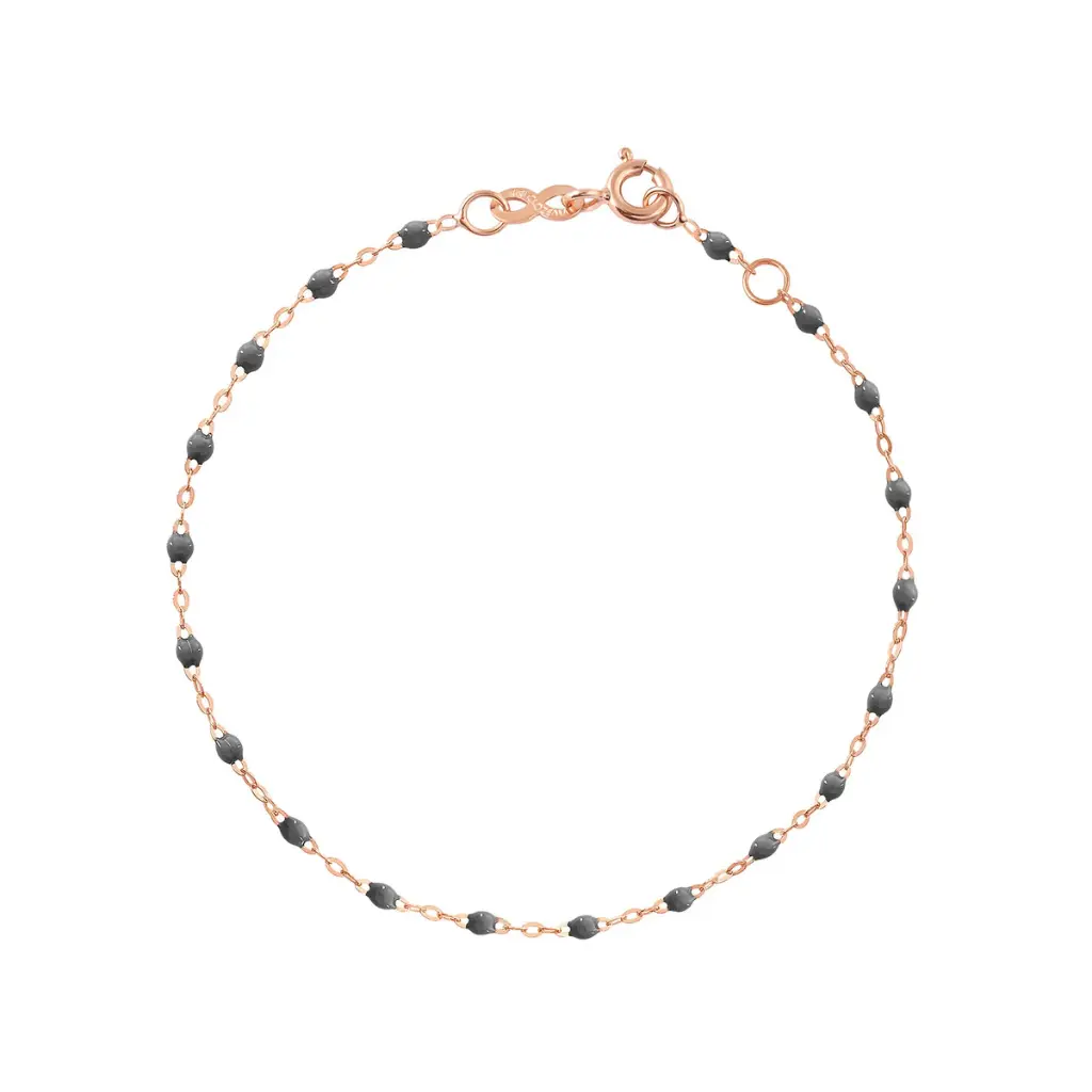 [B3GI001R1917XX] GREY Bracelet 17cm Classic Gigi, 18ct Rose Gold - GIGI CLOZEAU