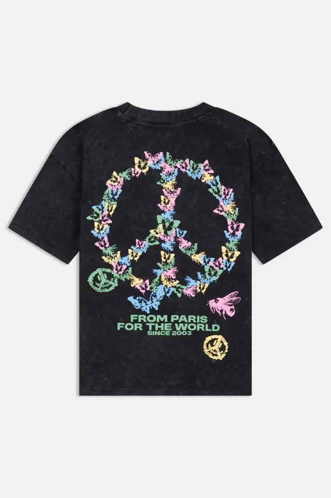 ELEVEN PARIS - PEACE Washed Black (S)