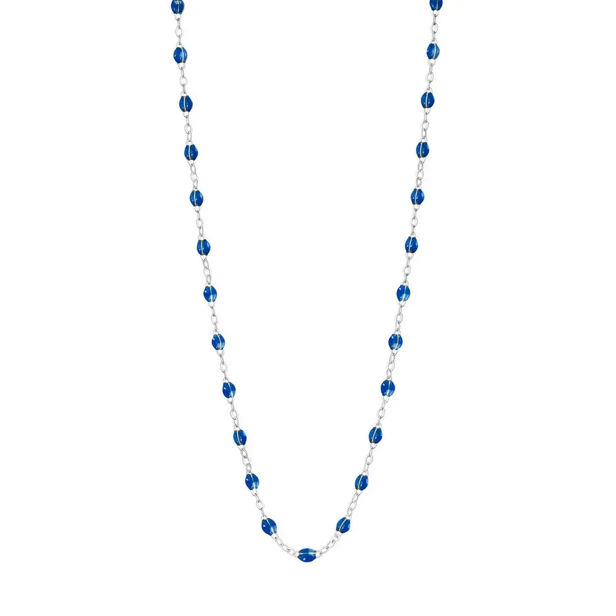 [B1GI001G1442XX] SAPPHIRE Necklace Classic Gigi  18ct White Gold 42cm - GIGI CLOZEAU