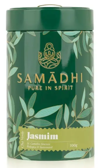 JASMIM 100% Organic Jasmine Green Tea 100gr - SAMADHI