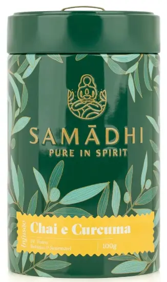 CHAI E CURCUMA 100% Organic Chai and Turmeric Infusion 100gr - SAMADHI