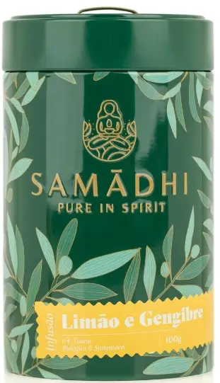 LIMAO E GENGIBRE 100% Organic Ginger and Lemon Infusion 100gr - SAMADHI