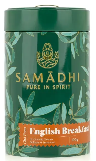 [902002] ENGLISH BREAKFAST 100% Organic English Breakfast Black Tea 100gr - SAMADHI