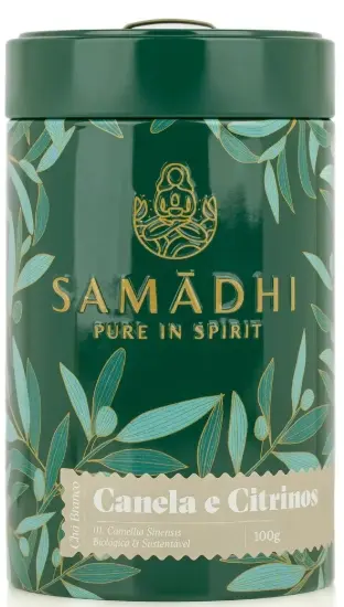 CANELA E CITRINOS 100% Organic White Tea Cinnamon and Citrus 100gr - SAMADHI