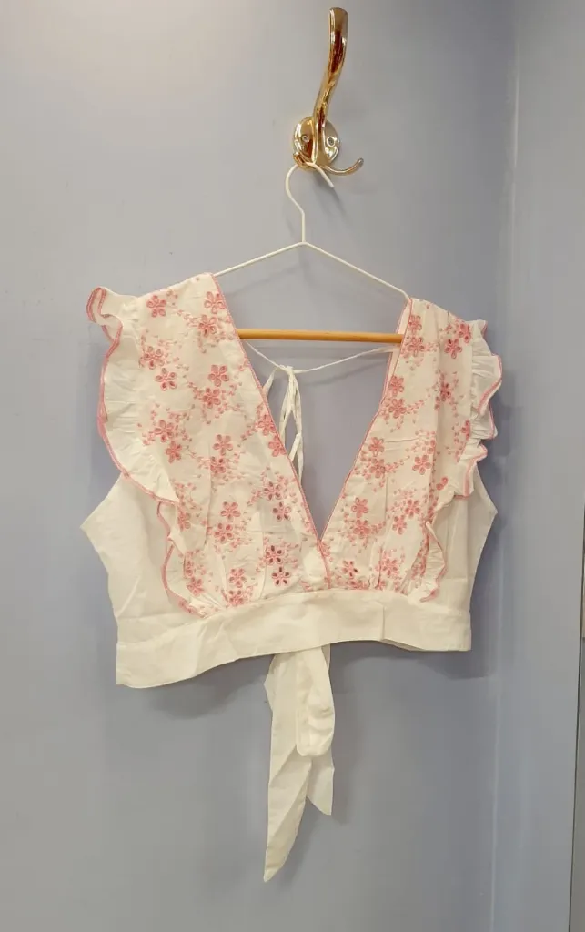 SUNDAY SAINT-TROPEZ - Rosa Embroidered Top Pink