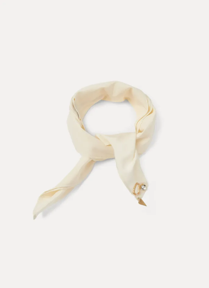 [14568_my scarf] FORTE FORTE - chic	taffettas carre scarf ovario