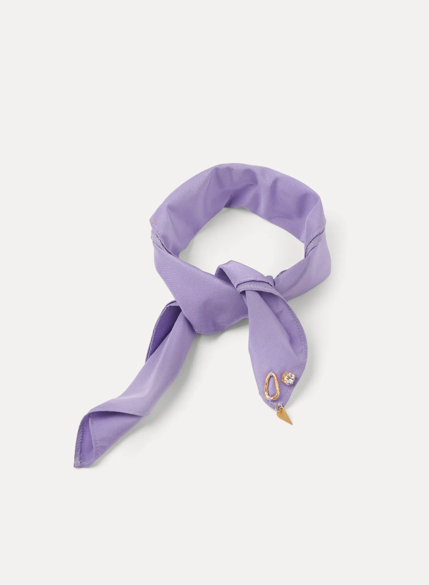 [14568_my scarf] FORTE FORTE - chic	taffettas carre scarf iris