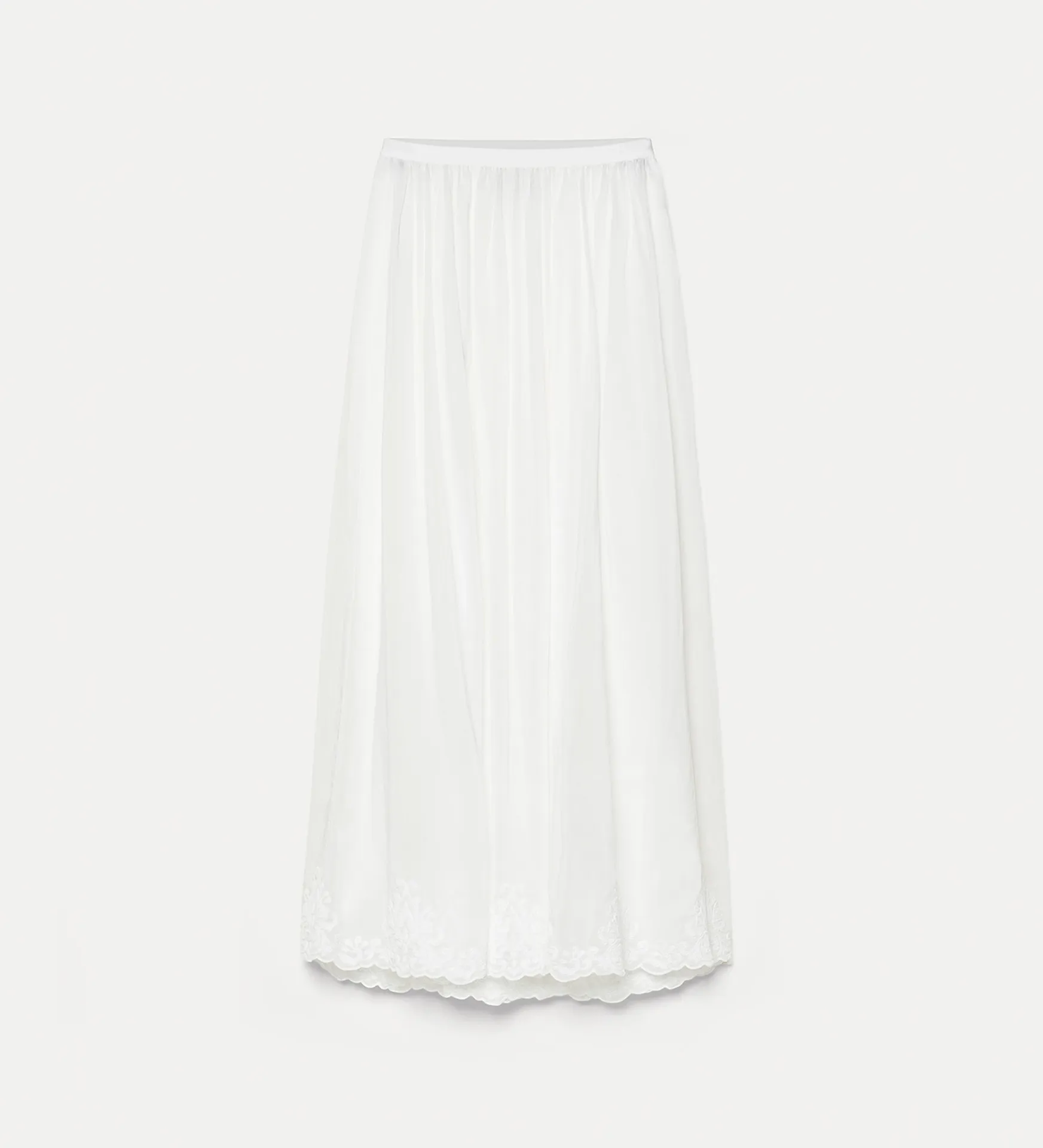 FORTE FORTE - long skirt in embroidered voile