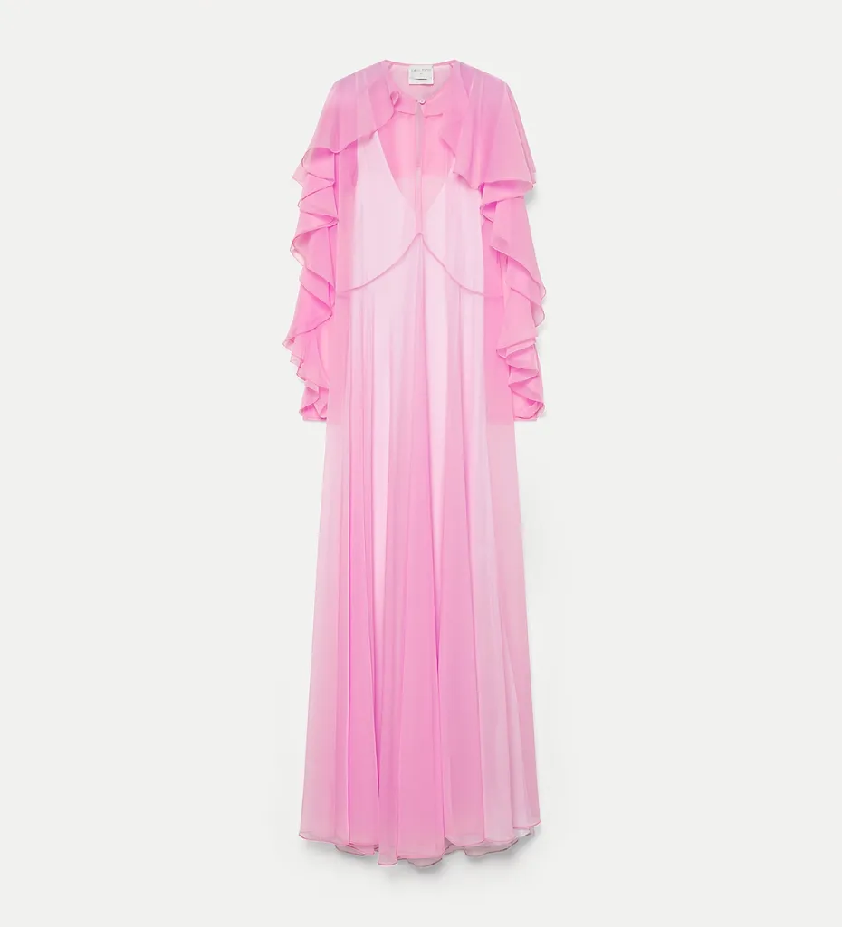 FORTE FORTE - long dress in contemporary chiffon