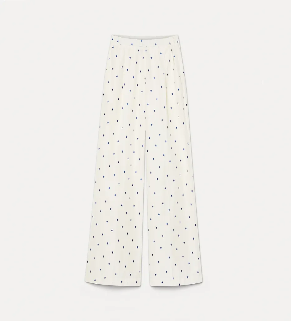 [14576_my pants] FORTE FORTE - high—waisted trousers in glitter taffeta (0 (XS))