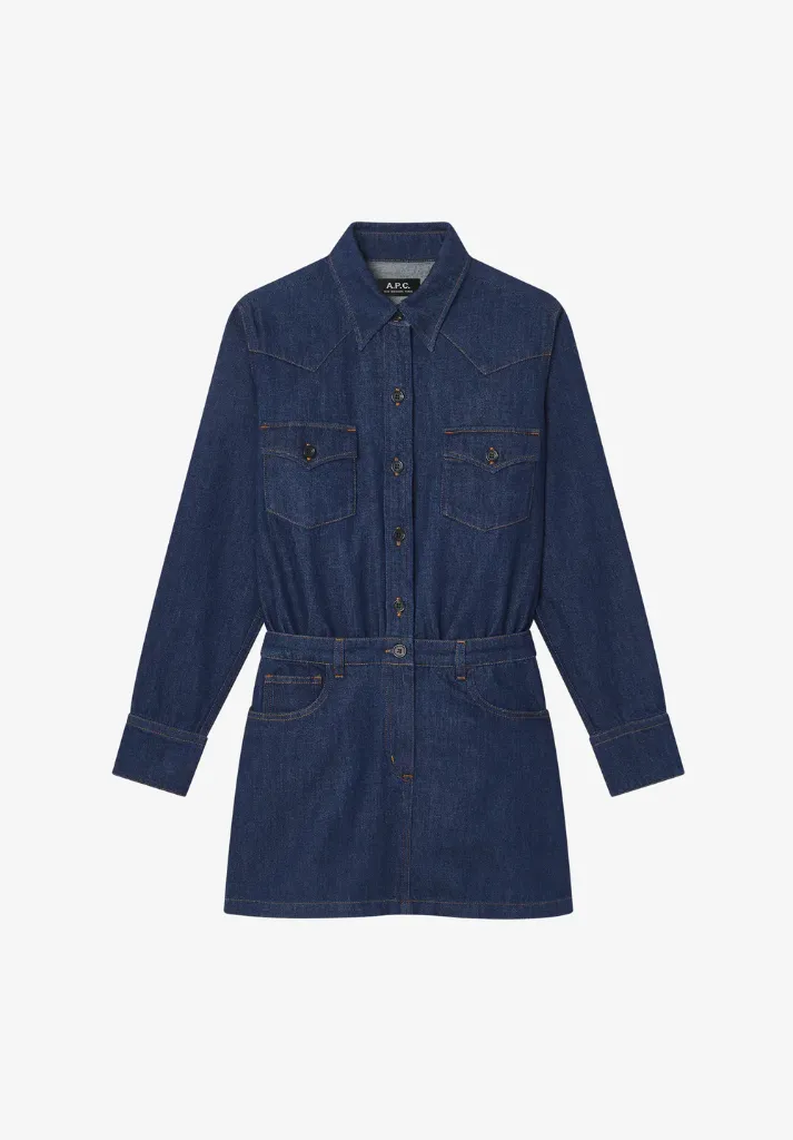 [COHMJ-F35250] A.P.C. - Western Shirt Dress (34)