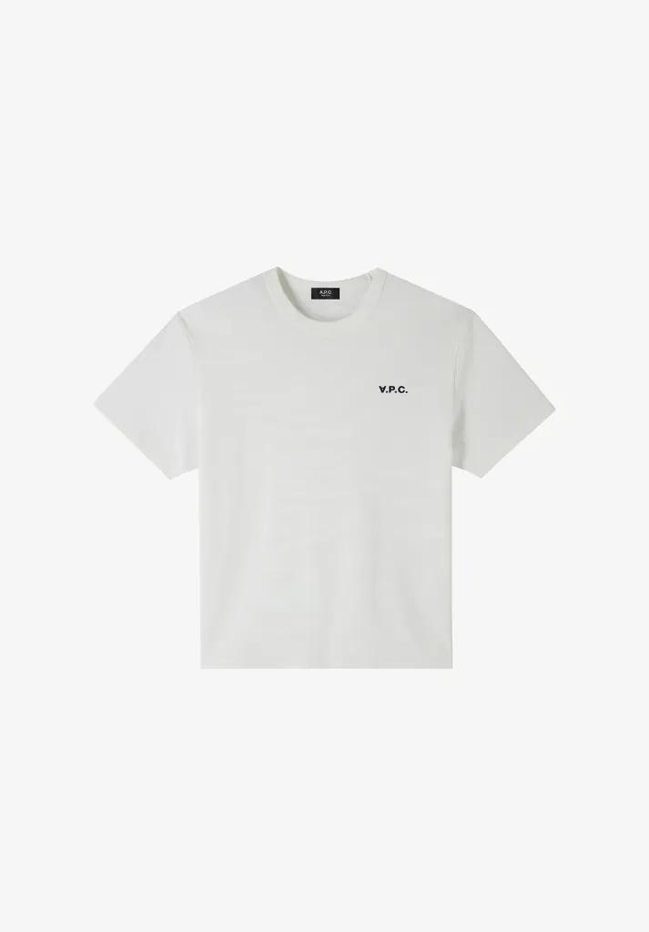 [COHBQ-H26391TAE WHITE/DARK NAVY] A.P.C. - Boxy Petit VPC T-shirt White/dark navy (M)