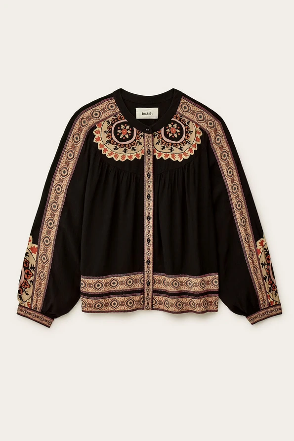 [1E26VALD] BA&SH - Valda loose patterned shirt (1)