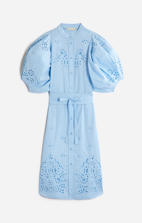 [6EVA04-V08803] VANESSA BRUNO - FLORA Dress Azur (S)