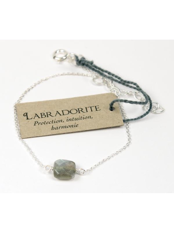 [30362] LABRADORITE CUSHION BRACELET