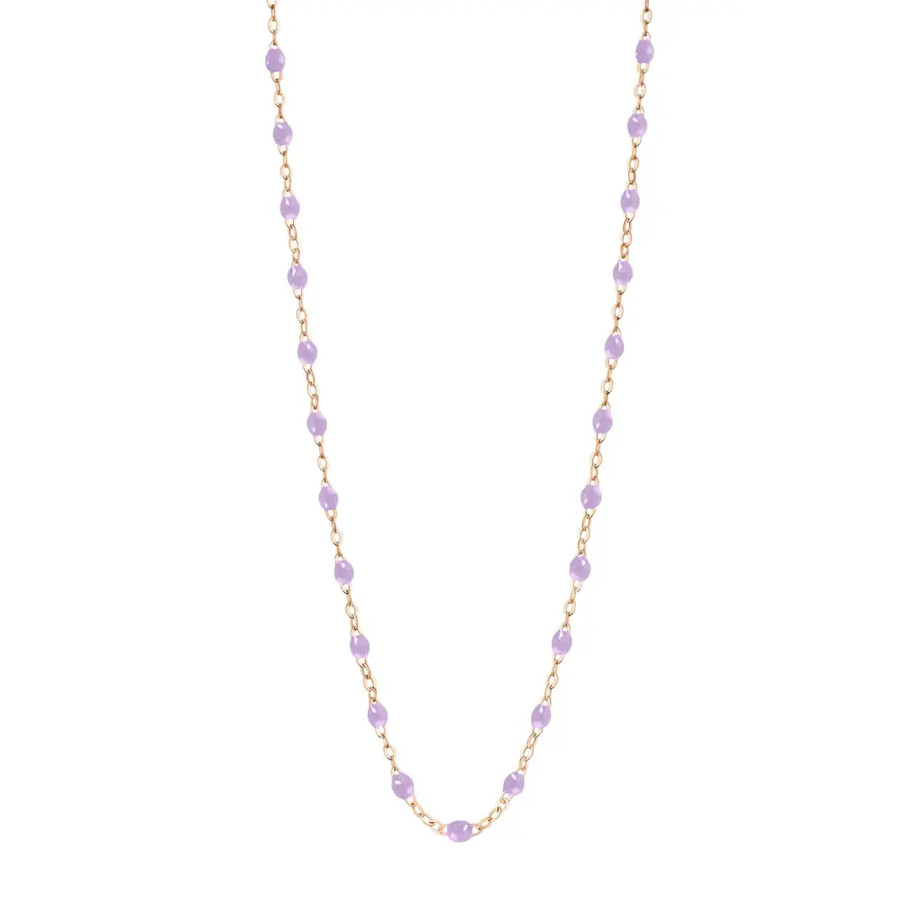 [B1GI001R10 42 XX] GIGI CLOZEAU - Classic Gigi LILAC Necklace 18ct Rose Gold 42cm