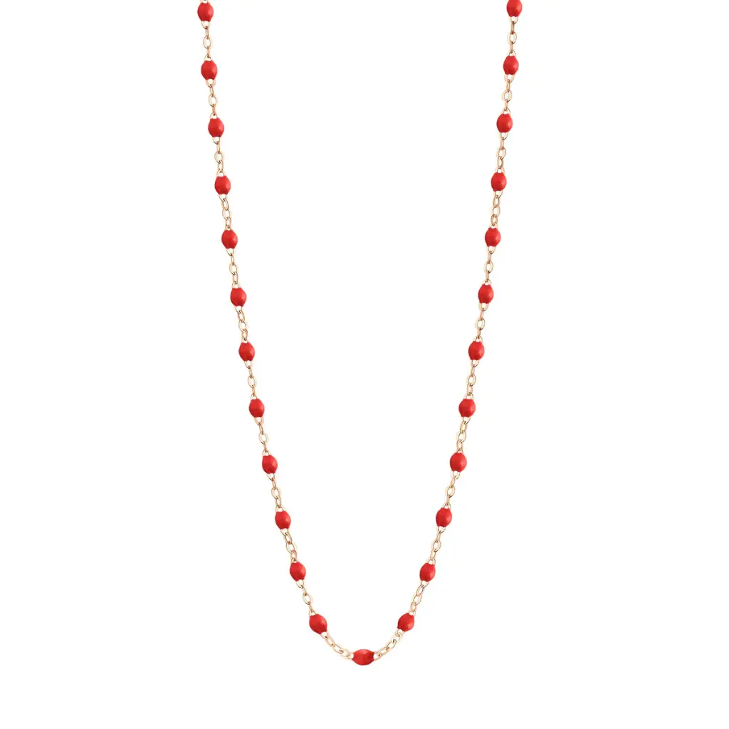 [B1GI001R31 42 XX] GIGI CLOZEAU - Classic Gigi POPPY Necklace 18ct Rose Gold 42cm