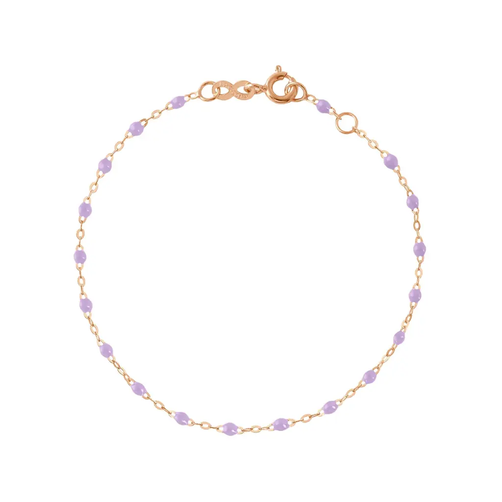 [B3GI001R10 17 XX] GIGI CLOZEAU - Classic Gigi LILAC Bracelet 18ct Rose Gold 17cm
