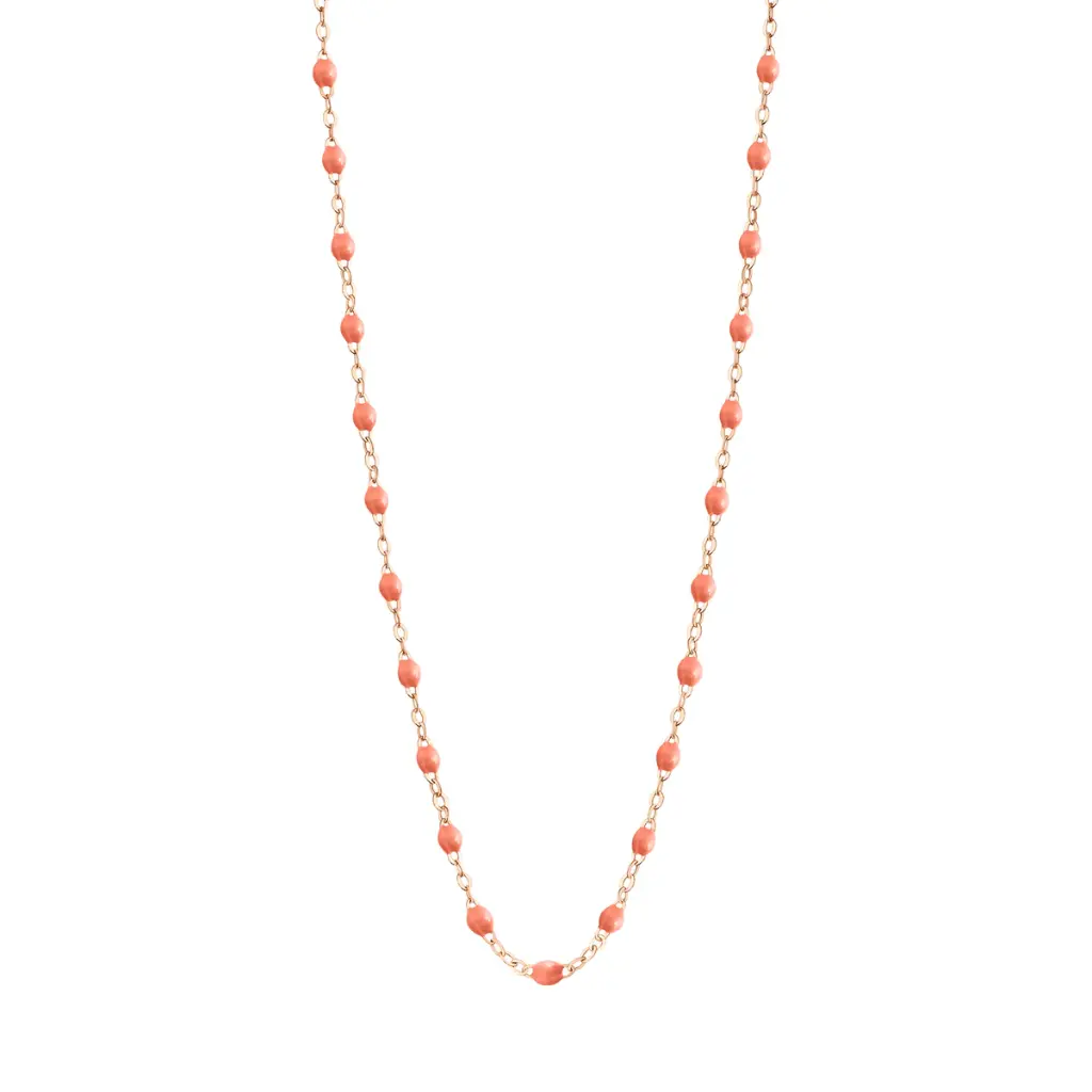 [B1GI001R48 42 XX] GIGI CLOZEAU - Classic Gigi SALMON Necklace 18ct Rose Gold 42cm