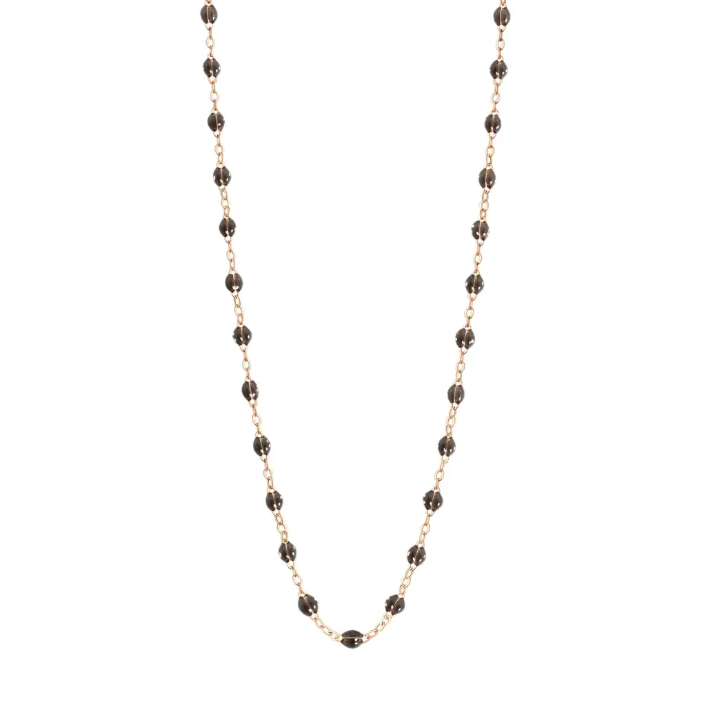 [B1GI001R57 42 XX] GIGI CLOZEAU - Classic Gigi QUARTZ Necklace 18ct Rose Gold 42cm