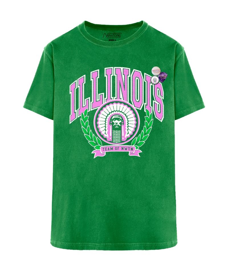 T-Shirt Trucker ILLINOIS Grass - NEWTONE
