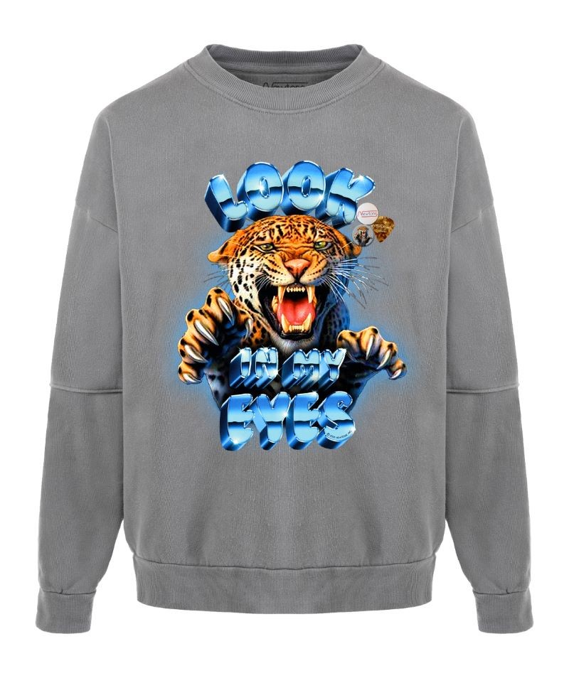 [FW23SWRGREEYES] Sweatshirt Roller EYES Grey - NEWTONE