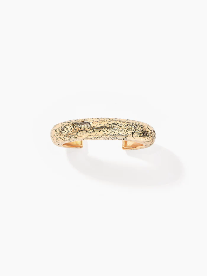 [SS22BR12 MG] AURELIE BIDERMANN - ROSALBA Engraved Bracelet